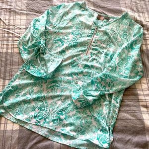 Chico’s Watercolor Damask Blouse